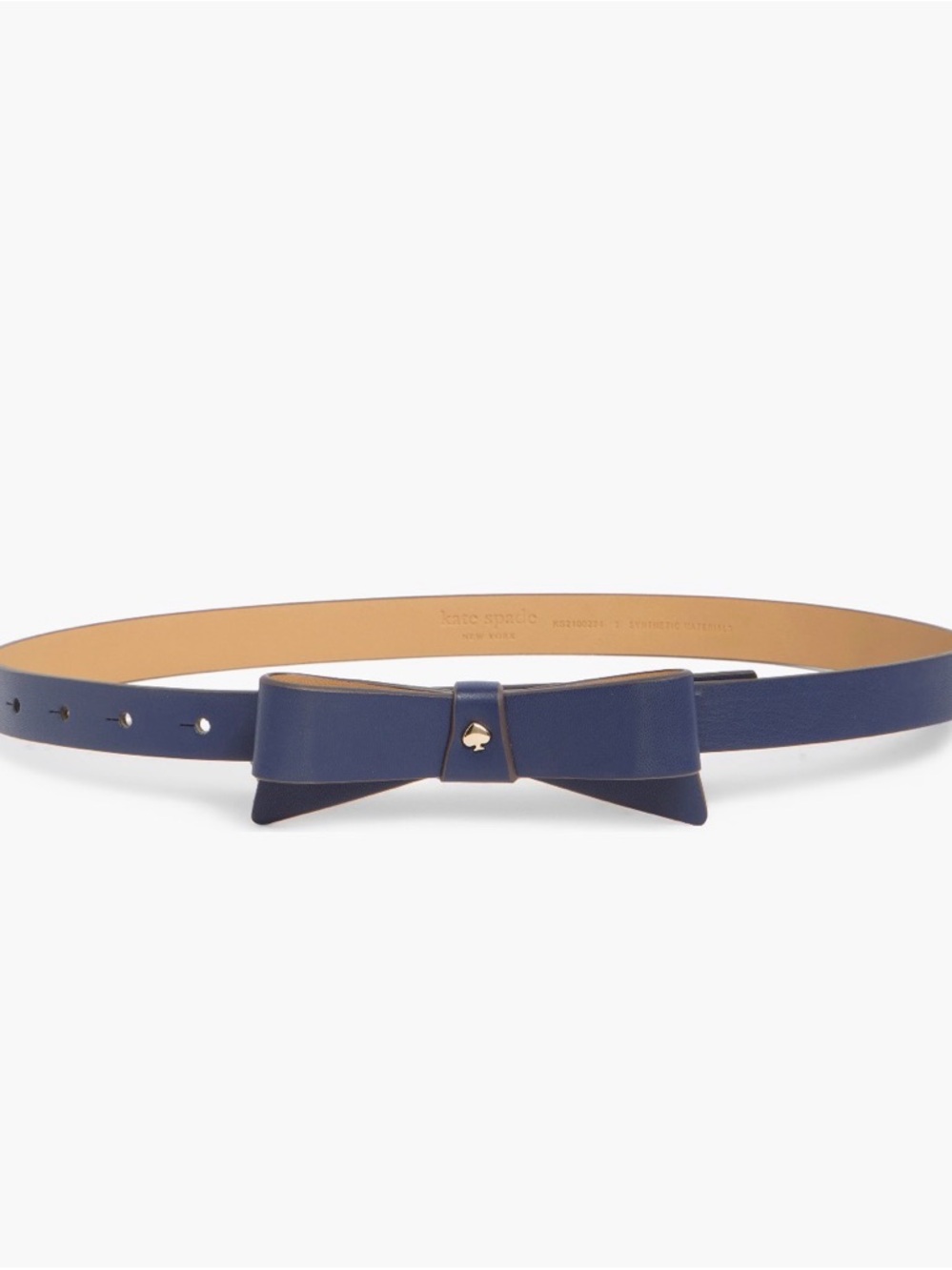 ✅NEW “Kate Spade” Leather Bow Belt with Spade